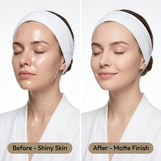 Magnet Oil Blotting Setting Sheet with Powder More Control Oil Keep Fresh 2 in 1 Blotting Sheet with Mirror Portable Facial Oil Absorbing Sheets , Matte Finish for Daily Touch up - Travel Friendly